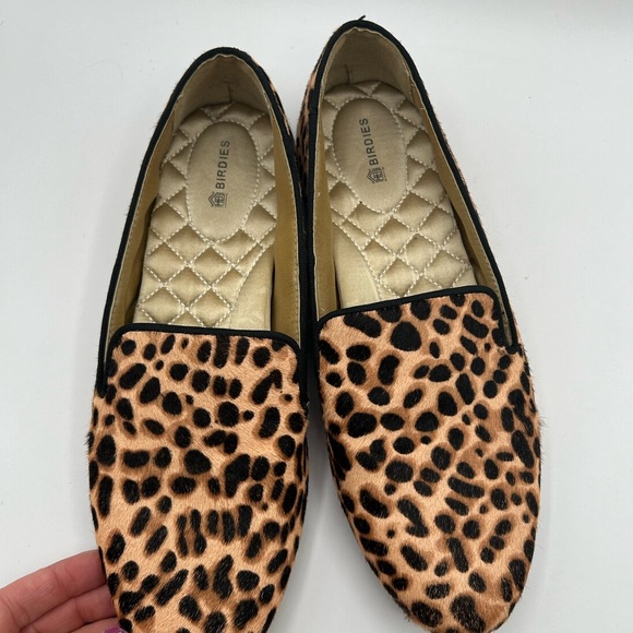 Women’s Birdies Starling Flat in Cheetah Calf Hair-size 8.5 - Picture 3 of 10